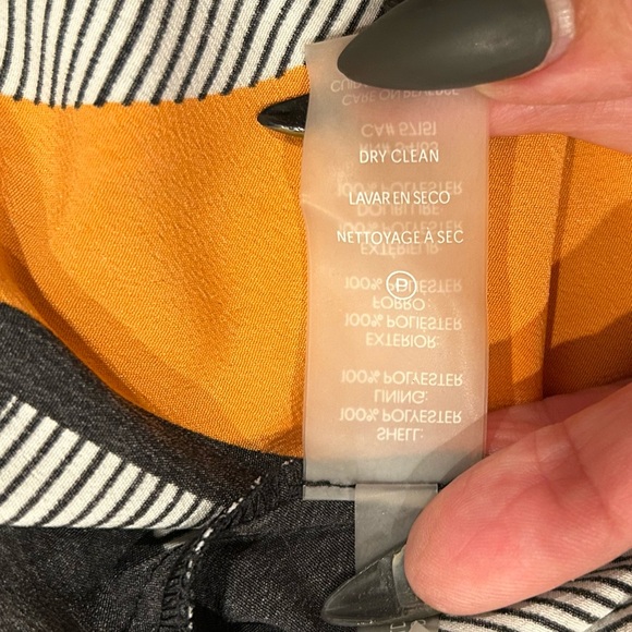 Karl Lagerfeld Asymmetrical Dress in Orange and Black - Picture 14 of 16